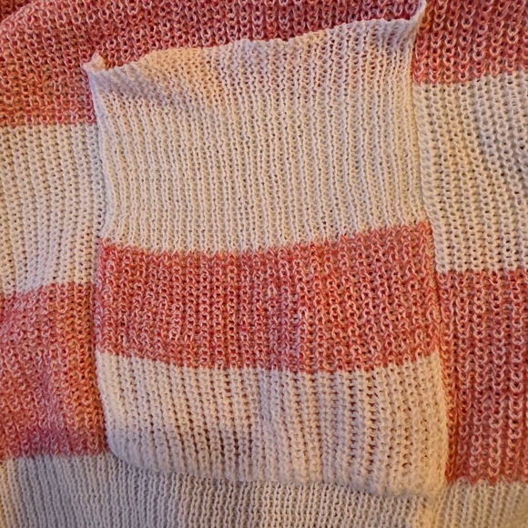 Roxy Red and White Striped Cardigan Sweater coconut girl nautical preppy - Picture 4 of 7